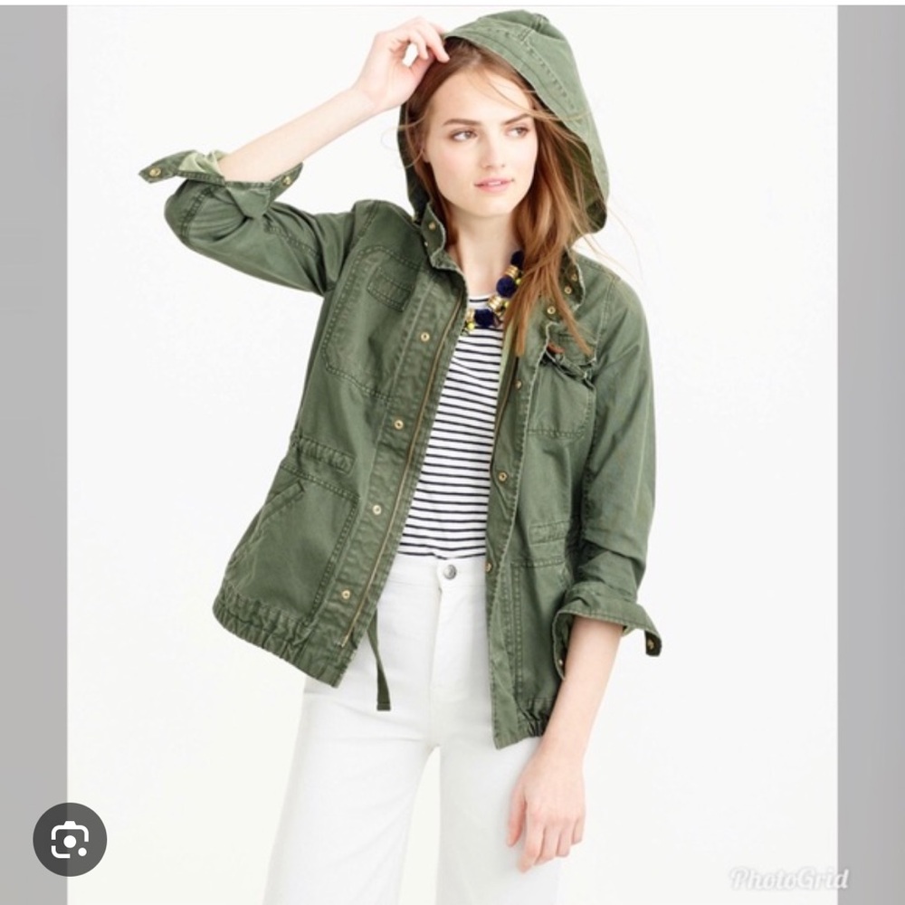 Like new J Crew military jacket xs